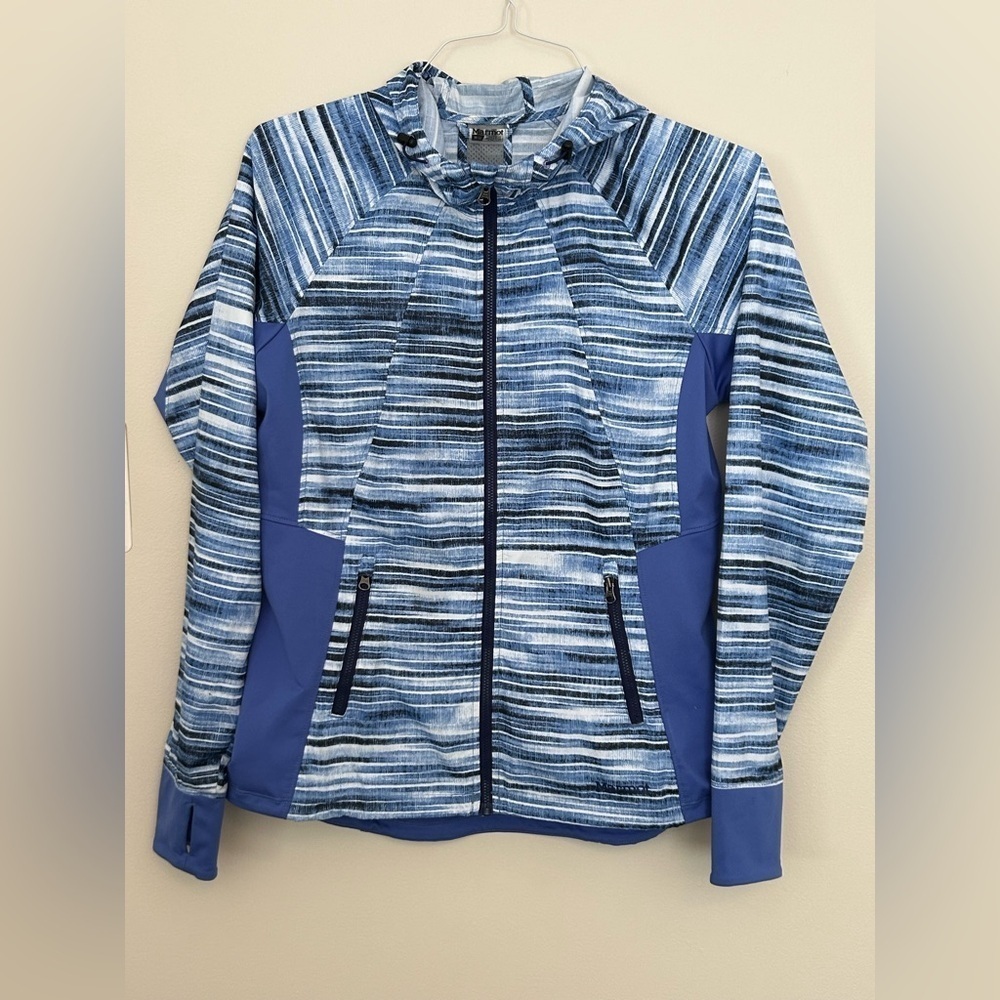 Marmot Wmns M Full‎ Zip lightweight rain jacket Windbreaker Outdoor Hiking Blue